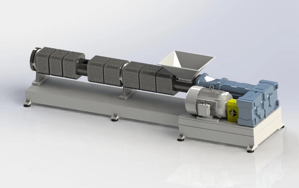 အာဖရိကဖောက်သည်များအတွက် ဝက်အူနှစ်ထပ် ပလပ်စတစ်ပြန်လည်အသုံးပြုသည့် Extruder မှာယူမှု