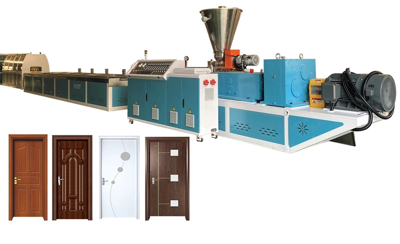 WPC door extrusion line